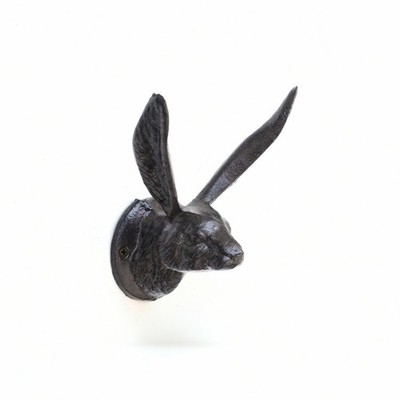 Hasenkopf Wandhaken Deko Hase Wandhaken rustikal für Badezimmer