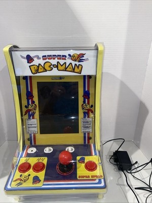 Arcade1UP Super PAC-Man Counter Top Arcade Machine 4 Games PAC-C-01334 Tested