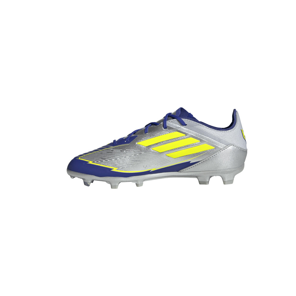 adidas F50 Elite Messi Firm Ground Soccer Cleats Youth Boys Silver Sneakers Athl thumbnail 3