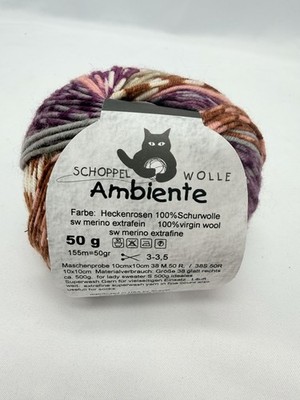 Schoppel Wolle Ambiente Heckenrosen 50g Merino Wool Yarn Color 1862 Magic Y12