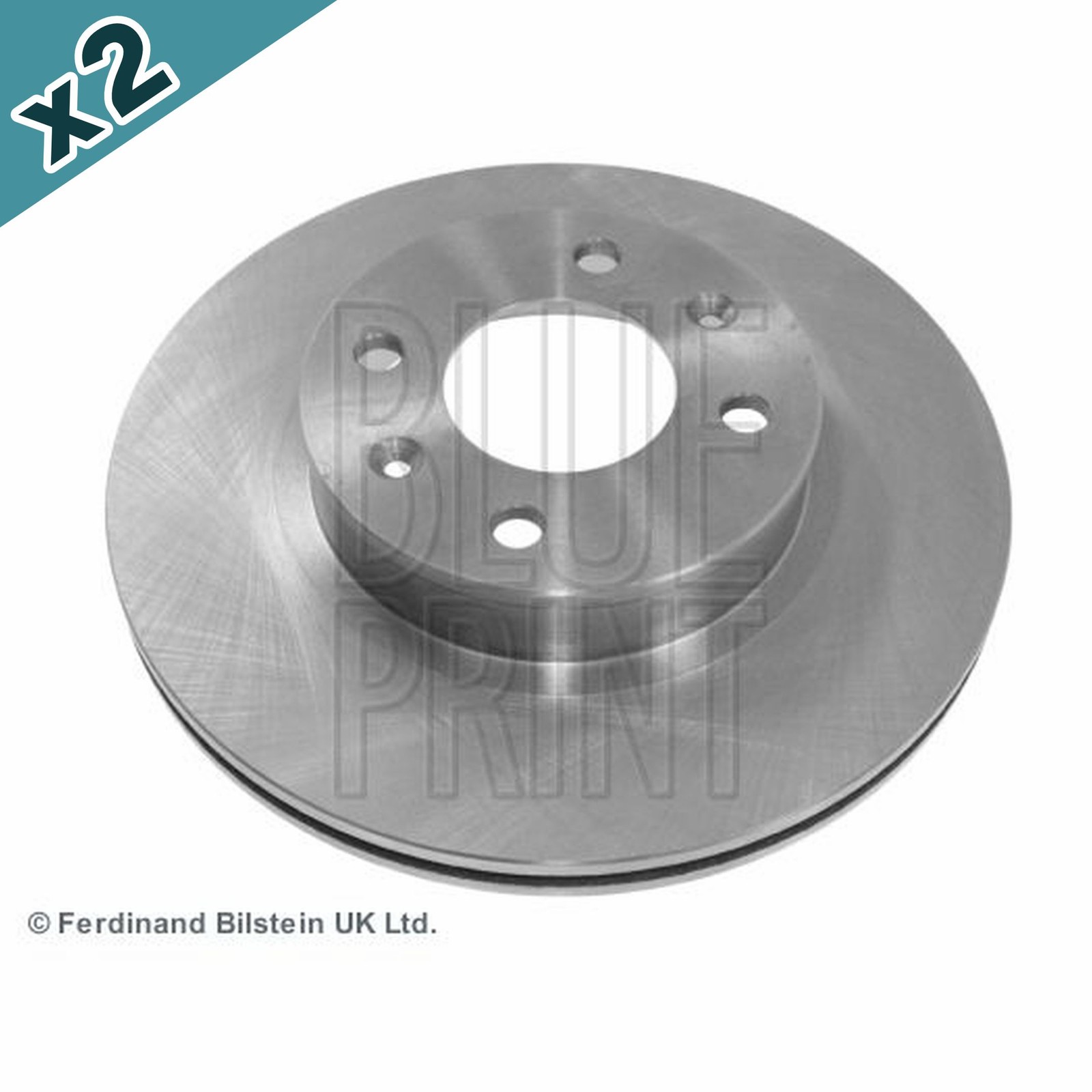 Blueprint ADG043142 Brake Disc Front Coated Fits Hyundai i10 Kia Picanto