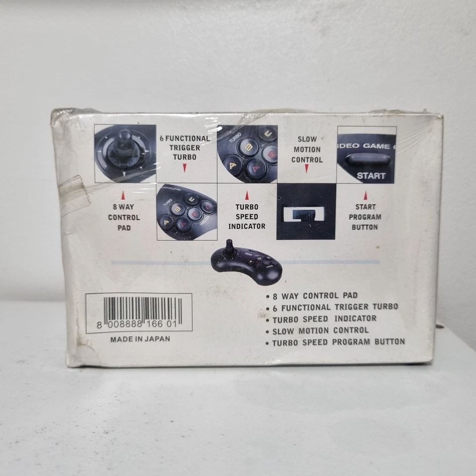 Sega Megadrive Controller 6 Six Button - Professional Pad For M.D. - 6- Rare-NEW - Image 3 of 4