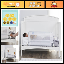 Swing Down Crib Rail with Reinforced Safety System - Adjustable Bed Guard Rail
