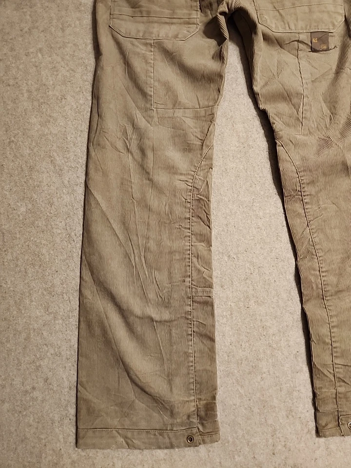 VTG G Star Raw S.C Dexter Baggy loose fit wide leg buckle back corduroy pant - Image 2 of 4