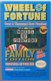 Lot of 2 Wheel of Fortune Family Edition and Jeopardy NES - Cart Only Tested