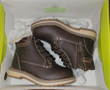 Eddie Bauer Quantum Little Boys Lace Up Side Zip Boot Brown Size 6M
