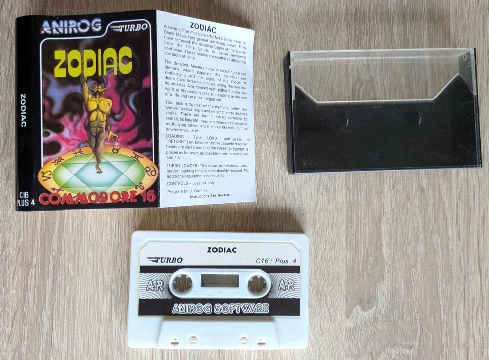 Zodiac Turbo Commodore C 16 / Plus 4 AR Anirog Software 1985 B4423 - Bild 4 von 4