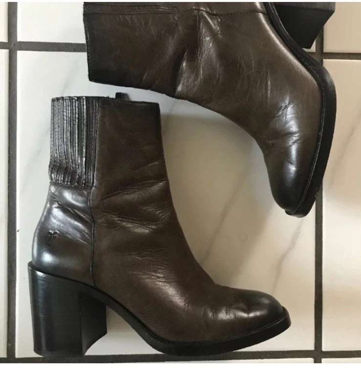 Botas de cuero Chelsea Frye Pia. Talla 7. Pizarra de color. Excelente estado venta al por menor $358. Foto 4 de 4