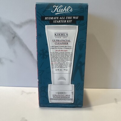 Kiehl's Hydration Starter Kit Ultra Facial Cleanser 2.5oz. Facial Cream 0.95oz.