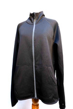 Victorias Secret Sport Track Jacket Black Full Zip Size M