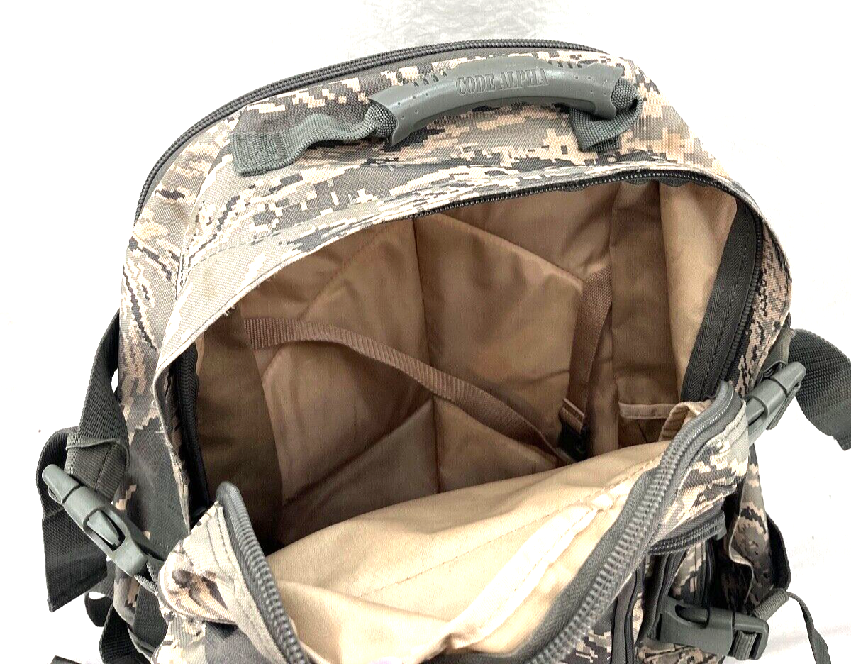 Code Alpha Tactical Military ABU Camouflage Multi-Pocket Strap Bag
