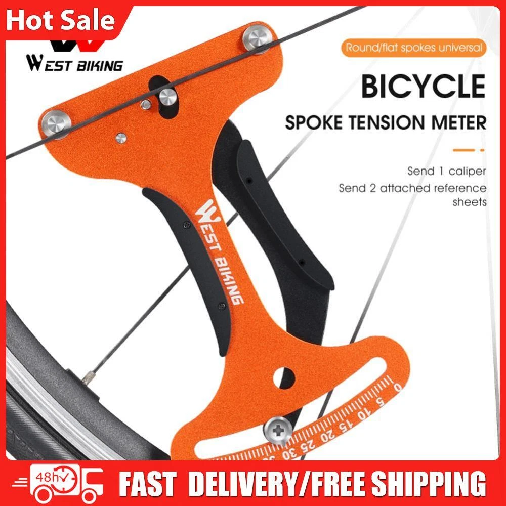 WEST BIKING Mountain Bike Tensiometer Bicycle Spoke Tension Wheel