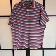 Daniel Cremieux Polo Shirt Mens Multicolor Short Sleeve Sz XL. Pima Cotton.READ 