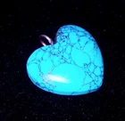 Certified 11.12 Ct Natural Blue Turquoise Loose Gemstone Pendent Heart Shape Gem