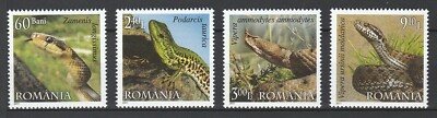 Romania 2011 Fauna Reptiles, Snakes 4 MNH stamps | eBay