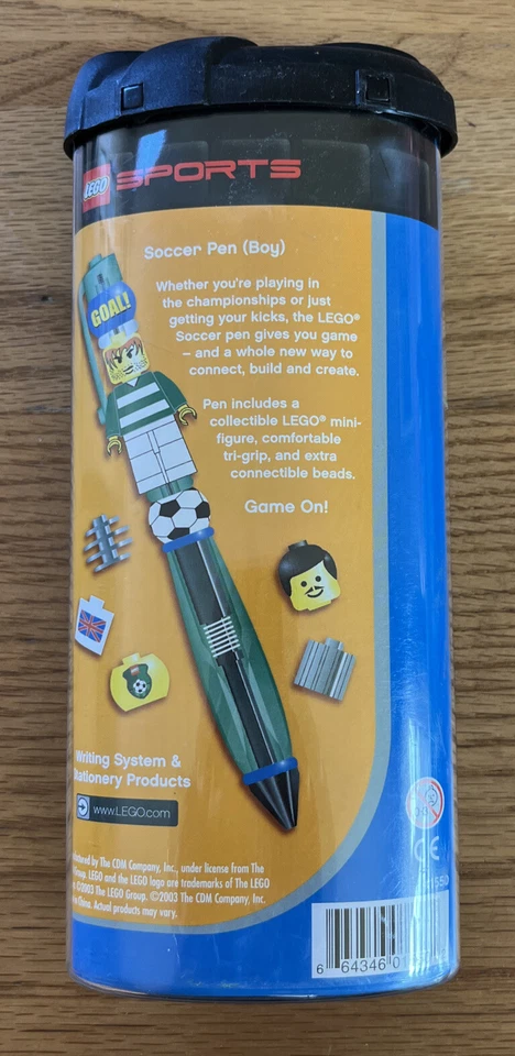 LEGO Sports Pen English Soccer #1550 Includes Mini-Figure 2003 FACTORY SEALED - Image 2 of 2