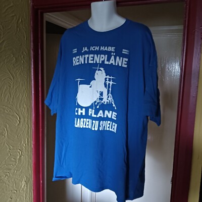 T-SHIRT JA, ICH HABE RENTENPLANE ICH PLANE SCHLAGZEUG ZU SPIELEN I PLAY DRUMS