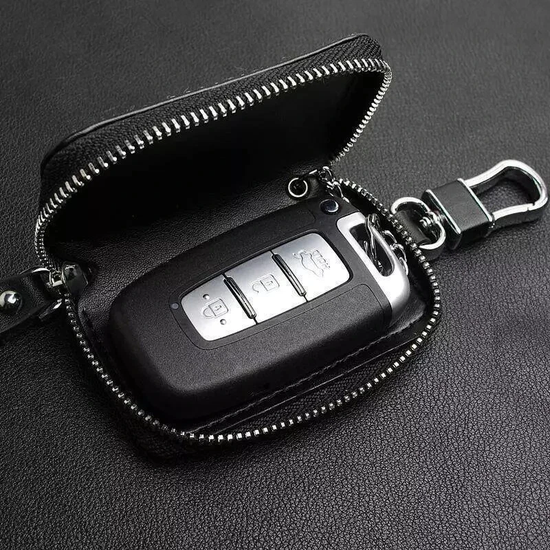 Estuche de cuero de vaca para llaves de coche bolso llavero remoto llavero cubierta para Acura Foto 4 de 4