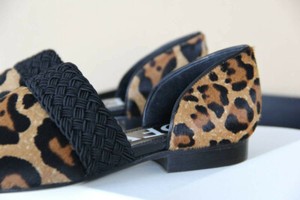 LOEWE Women - Size 39 / US 9 - Pony-style calfskin leopard-print flats