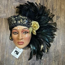 Rare Im Musical 1992 Clay Art Mask With Tags