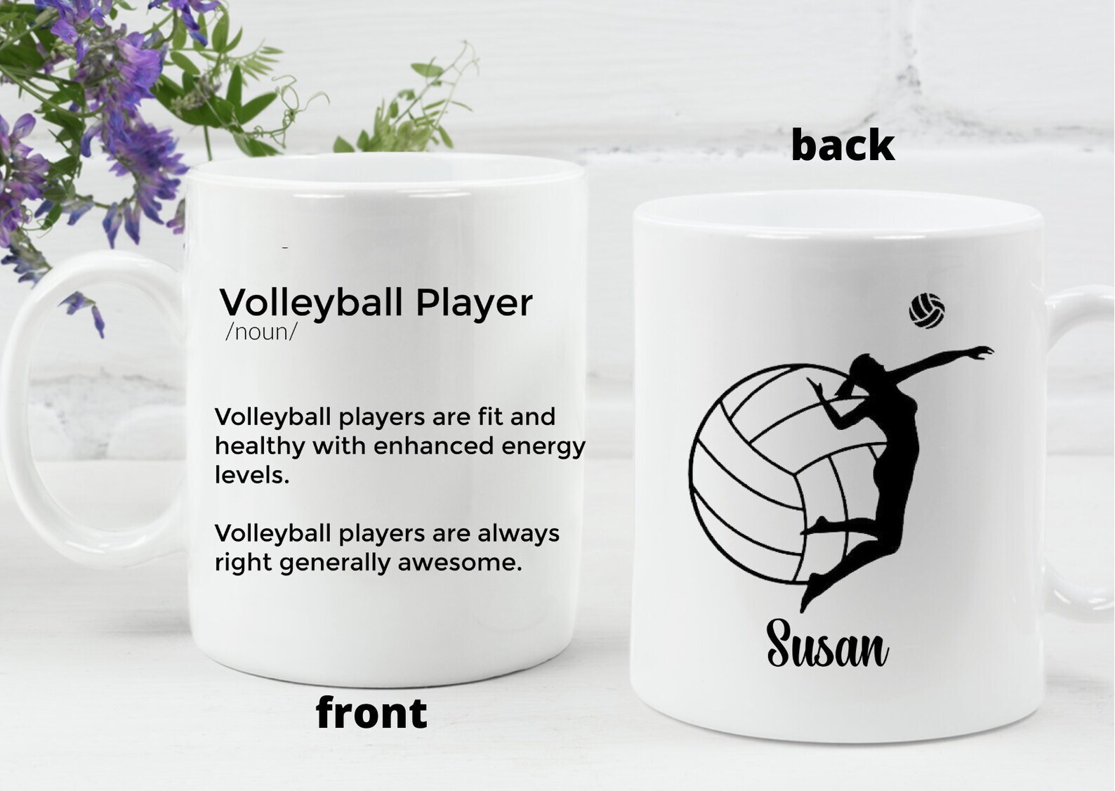 Volleyball Mug Personalized Volleyball Gift Volleyball Player Gifts Volleyball M