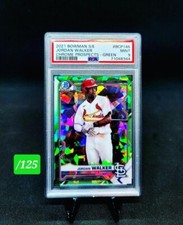 PSA 9 Jordan Walker 2021 Bowman Chrome Sapphire Edition Green Refractor /125 RC