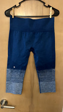 Lululemon Seamlessly Street Crop Leggings Athletic Blue Ombre- SEE DESCRIPTION