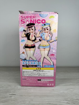 Super Sonico Figure Space Police Ver Blue Premium Gun Taito