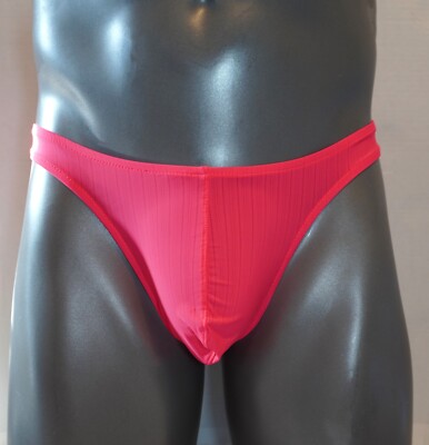 NEW MEN'S CORAL THONG SIZE S/M 28-34