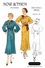 Now & Then Patterns Sewing Pattern The Viola Dress, Vintage Style