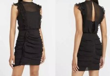 $88 Express Ruffle Tuched Mini Dress, Small Size