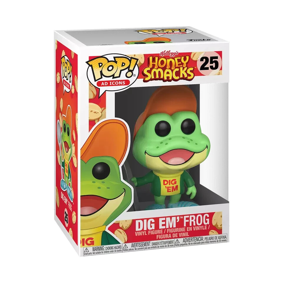 Funko Pop! Ad Icons Kellog's Honey Smacks DIG EM' FROG #25 Vinyl