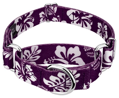 COUNTRY BROOK DESIGN Country Brook Petz® Purple Hawaiian Martingale Dog Collar