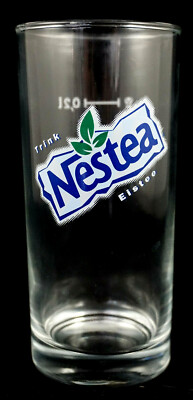Nestea Eistee Retro Trinkglas 0,2l Klar Bar Gastro Kneipe NEU