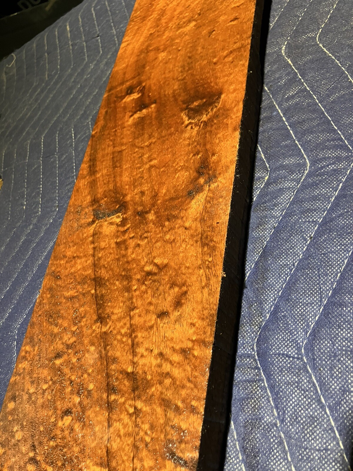 Curly Koa, Blister Curl Board 26.5”x 4”-5.5” X 1” Thick