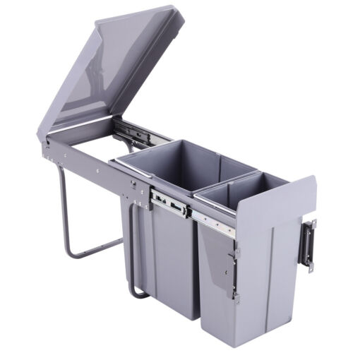 Pull Out Kitchen Bin Soft Close Sliding Recycling Waste Cabinet Cupboard 30/40L - Picture 18 of 37