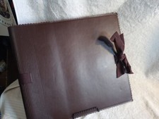 Spiral Bound Leather Scrapbook 12x 12 Pages. 14 Too Load Pages