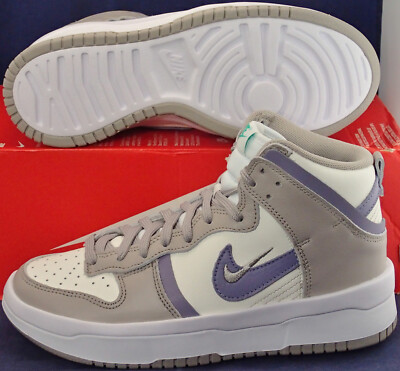 2021 Womens Nike Dunk High Up Sail Iron Purple College Grey SZ 7 ( DH3718-101 )