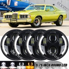 4pcs 5 34 5.75 Inch Hilo Headlight For Mercury Cougar 1967-76 Monterey Comet