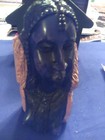 Beautiful Hairstyle and traditional Necklace Ethiopian Hand Curved ebony mask — photo 2