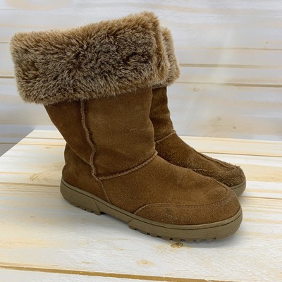 fold over fur boots
