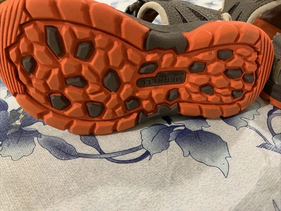 Sandali da trekking Merrell HYDRO RAPID scarpe da acqua bambini taglia 9 M arancione grigio spiaggia