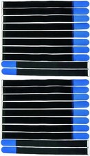 20 x Kabelklettband 80 cm x 50 mm blau Klettband Klett Kabel Binder Band mit &Ouml;se