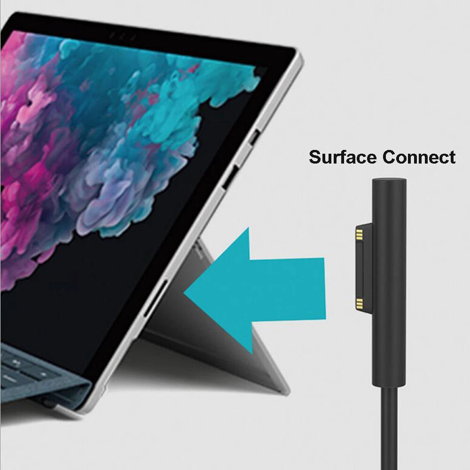 USB Type C to Surface Connect Power Cable for Microsoft Surface Pro 6 5 4 3 Go - Image 3 of 4