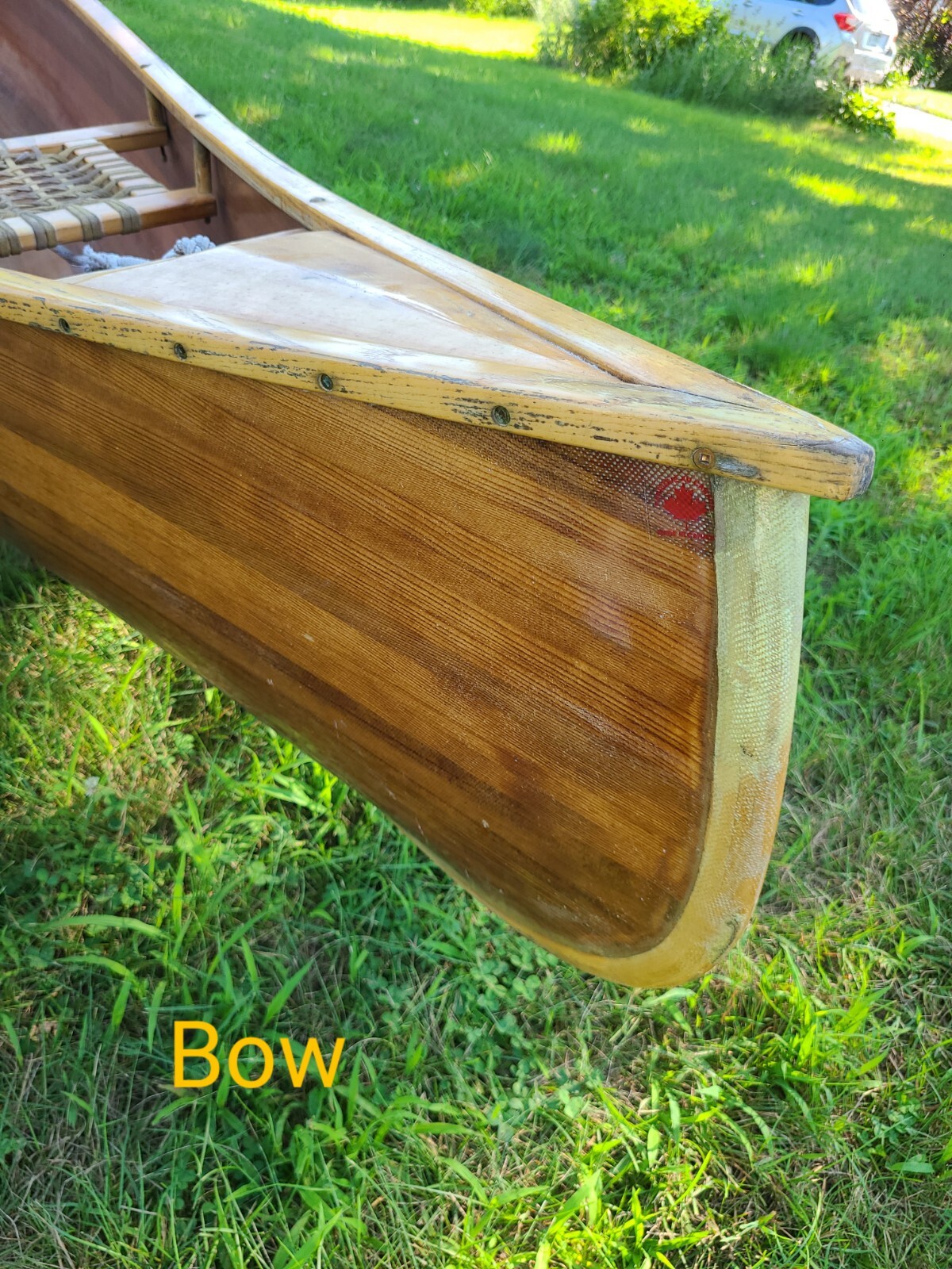 15'6" KnL Coaticook Canadian Cedar Strip Canoe. eBay