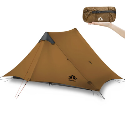 Night Cat Campingzelt Ultraleicht Pyramidzelte Wasserdicht 2 Personen Zelt  2026 | eBay.de