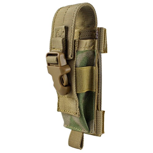 Tactical Molle Sheath Holster Organizer Utility Tool Folding Knife Pouch Holder - Foto 11 di 17