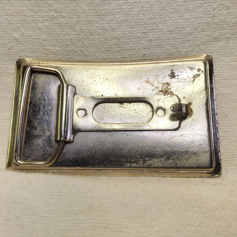 Vintage Brass & Bronze Horses Cowboy Western Belt Buckle- Unisex & Lightweight  - Image 2 of 4