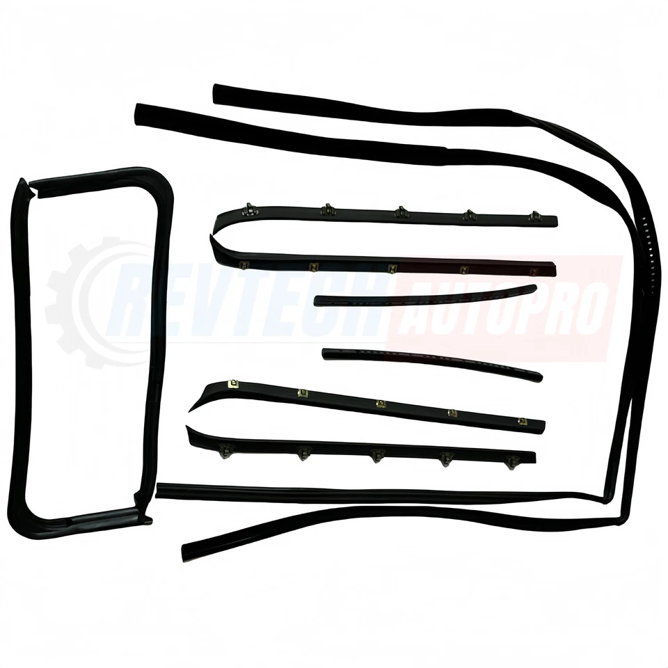 13600166 Door Weatherstrip Rubber Seal Kit 12PC for 73-80 Chevy GMC Pickup Truck Foto 2 de 4