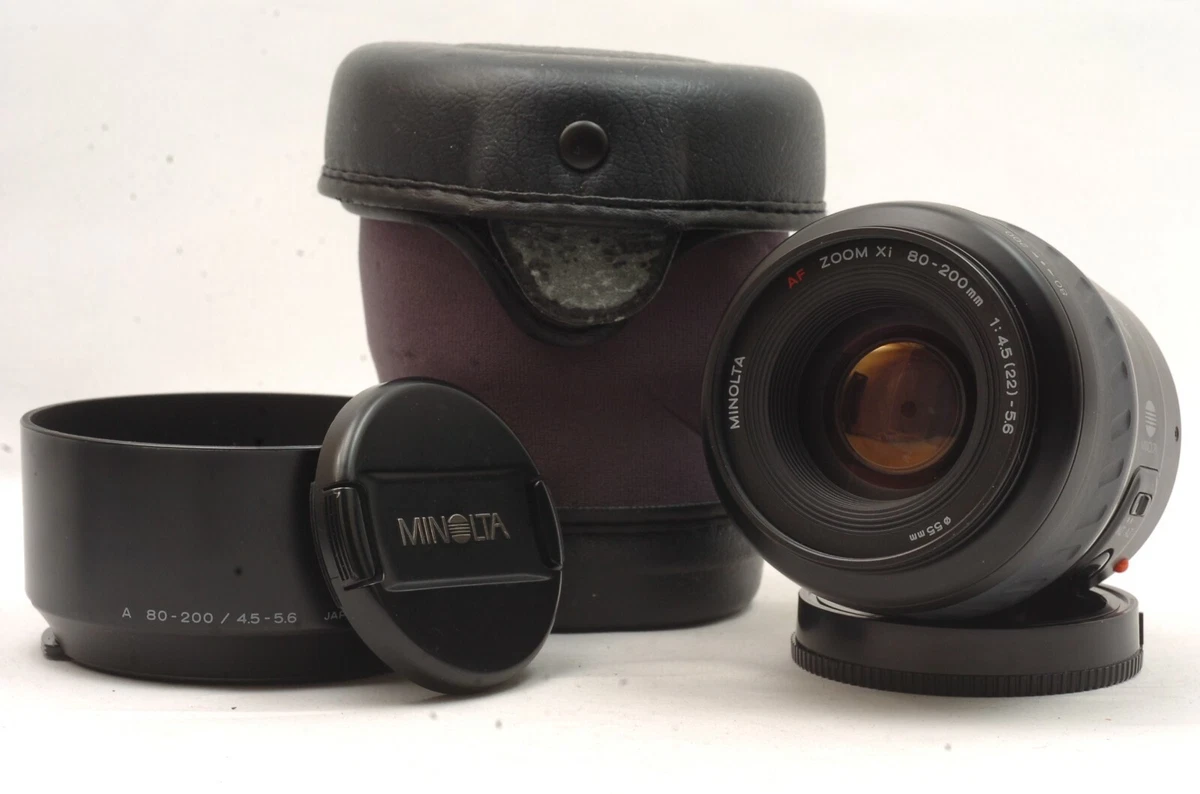 Paire D'objectifs Zoom Macro 80-200 Mm – Minolta & Vivitar 4,5 – Occasion